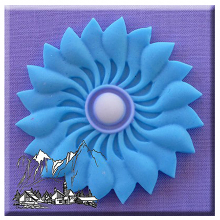 Mulaje Flori, Frunze, Fluturi - Mulaj Silicon Decor Floare / Top Cupcakes Ø 6 cm