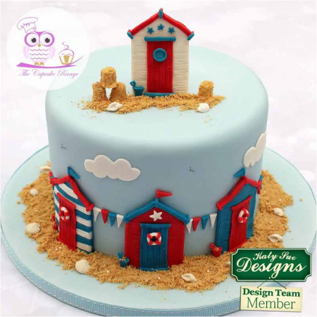 Ustensile Decorare Tort - Mulaj Silicon Decor Marin - Cabina Plaja, 1 Subiect 8 x 5.8 cm
