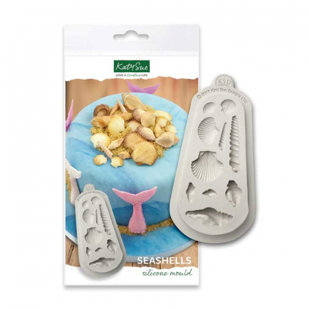Ustensile Decorare Tort - Mulaj Silicon Decor Marin - Melci, Scoici - 10 Subiecte