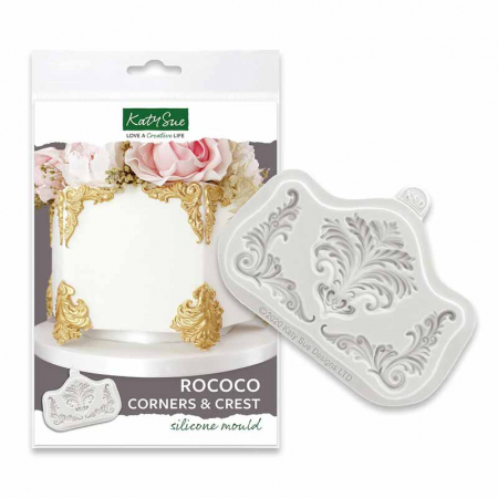 Ustensile Decorare Tort - Mulaj Silicon Decor Rococo 3 Subiecte 6 - 5.5 x 5.5 - 5 cm