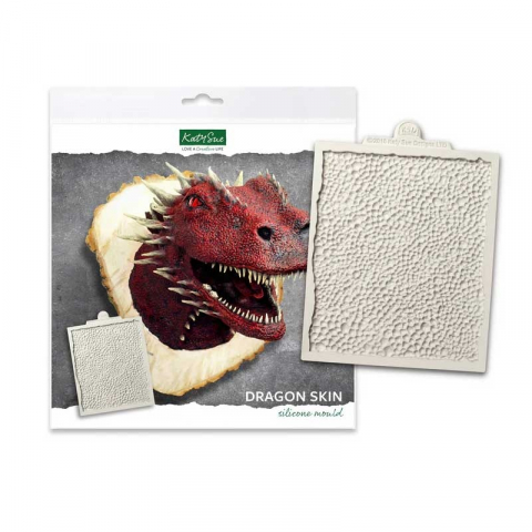 Forme de Silicon Cofetarie - Mulaj Silicon Decor Textura Piele de Dragon 14.5 x 12.2 cm