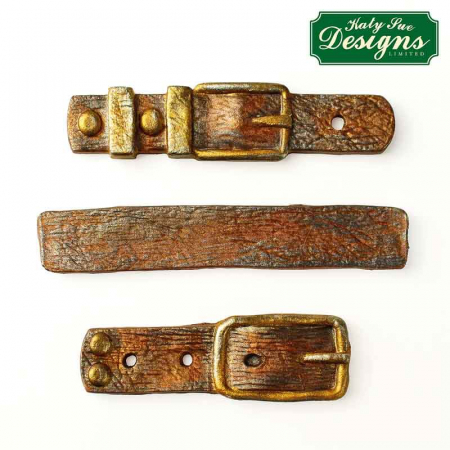 Mulaj Silicon Decor Vintage - Curele, 3 Subiecte L 6 - 8 cm [2]