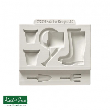 Ustensile Decorare Tort - Mulaj Silicon Decoruri Gradinarit, 6 Subiecte