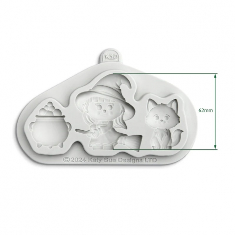 Ustensile Decorare Tort - Mulaj Silicon Halloween, 3 Subiecte Ø 3.8 - 6.8 cm