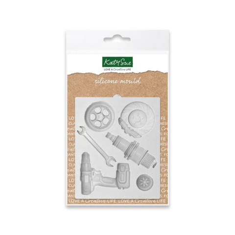 Ustensile Decorare Tort - Mulaj Silicon Industrial - Scule Mecanica Ø 2 - 5.5 cm, 6 Decoruri
