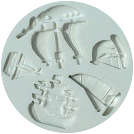 Ustensile Decorare Tort - Mulaj Silicon Navigatie, Ø 2 - 3.5 cm, 5 Subiecte