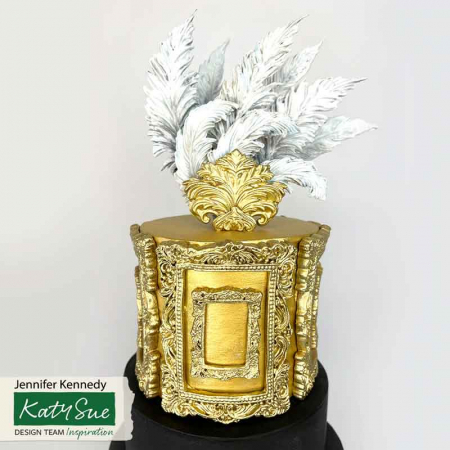 Mulaje Festivitati, Ceremonii - Mulaj Silicon Rama Baroc Vintage Mare 12 x 9 cm