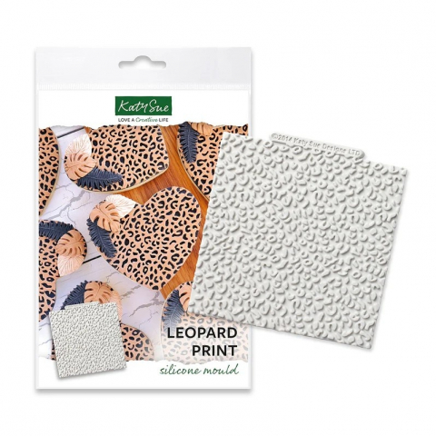 Forme de Silicon Cofetarie - Mulaj Silicon Textura Leopard 10.6 x 10.6 cm