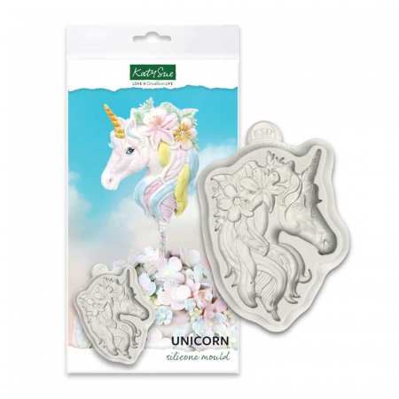 Ustensile Decorare Tort - Mulaj Silicon Unicorn, 1 Subiect 12 x 8 cm
