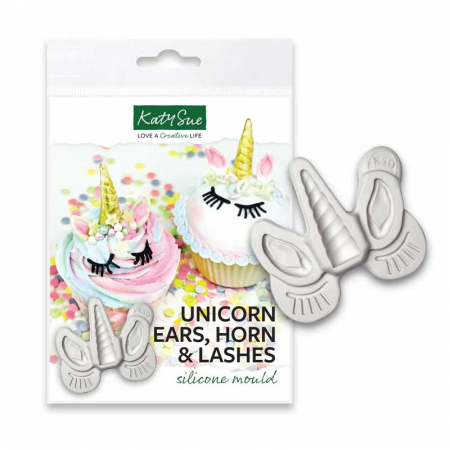 Ustensile Decorare Tort - Mulaj Silicon Unicorn Fashion Katy Sue, 2 Decoruri
