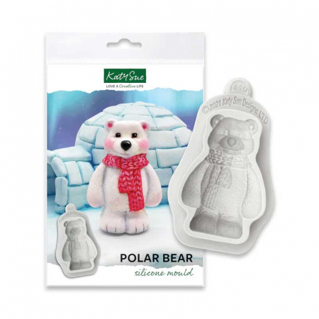 Ustensile Decorare Tort - Mulaj Silicon Urs Polar Katy Sue 7.1 cm