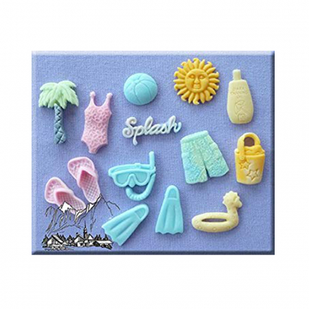 Mulaj Silicon Vacanta la Mare, Ø 2 - 2.5 cm, 14 Subiecte [2]