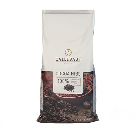 Cacao si Unt de Cacao - NIBS cacao, Bucati de Cacao, punga 0.8 kg, Callebaut
