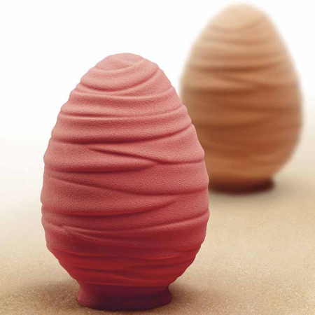Matrite Oua Ciocolata - Ou Paste Ramses Ø 14 x H 20 cm, Set Matrite Plastic 2 Subiecte Ciocolata