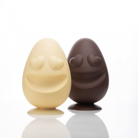 Matrite Oua Ciocolata - Ou Paste Sweety Ø 14 x H 21.5 cm Set Matrite Plastic 2 Subiecte Ciocolata