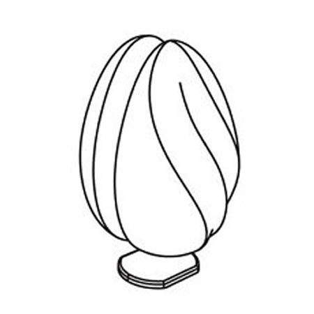 Matrite Oua Ciocolata - Oua 3D Ø 11,5 x H18.5 cm - Set 2 Matrite Plastic Ciocolata