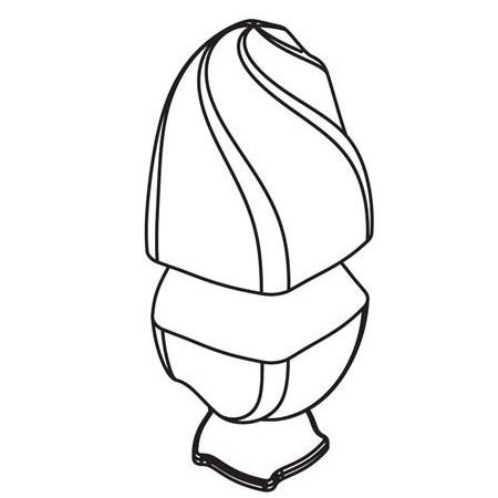 Matrite Oua Ciocolata - Oua 3D Ø 11,5 x H 18.5 cm - Set 2 Matrite Plastic Ciocolata