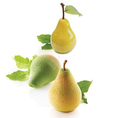Forme Silicon Fructe - Para/Avocado 3D, 6x5.5xH7.6 cm - Forma Silicon Monoportii, 5 cavitati