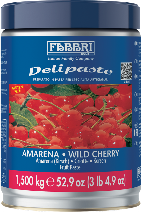 Paste Concentrate Aromatizante - Pasta aromatizanta Amarena Delipaste Fabbri, 1.5 kg