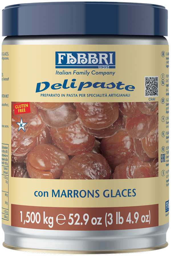 Paste Concentrate Aromatizante - Pasta aromatizanta Castane Glasate Delipaste Fabbri, 1.5 kg