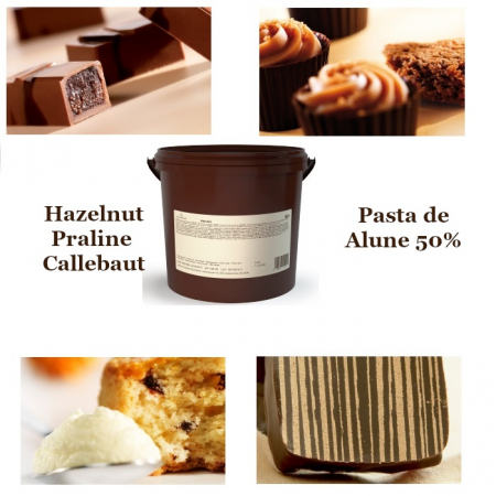 Glazuri, Napaj, Creme Cofetarie - Pasta de Alune 50%, Hazelnut Praline, Callebaut, 5 Kg