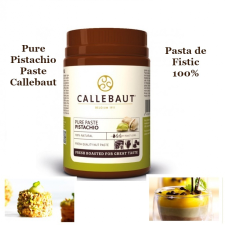 Paste Concentrate Aromatizante - Pasta de Fistic 100%, Pure Pistachio Paste, Callebaut, 1 Kg