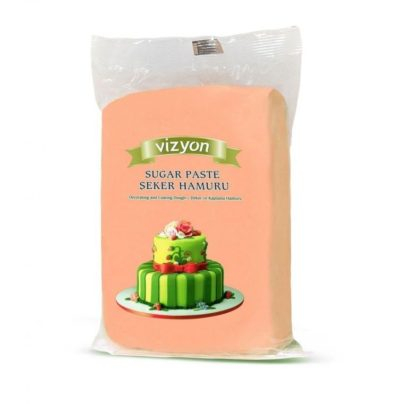 Pasta de zahar de acoperit si decoruri - Pasta de Zahar Somon-Piele, Acoperire si Decoruri, 1 kg, Vizyon