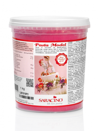 Oferta Cantitate - Pasta modelatoare Fucsia, Saracino, 1 kg