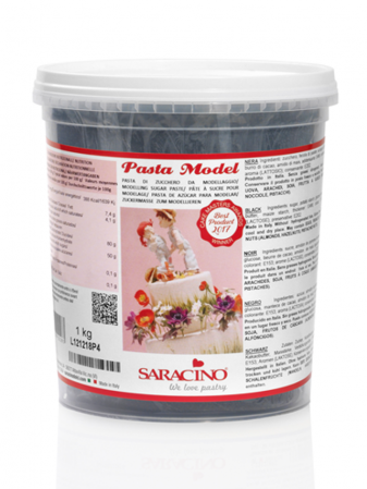 Oferta Cantitate - Pasta modelatoare Negru, Saracino, 1 kg