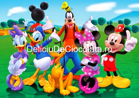 Desene Animate - Pasta Zahar imprimata Clubul lui Mickey Mouse Model 1, A4