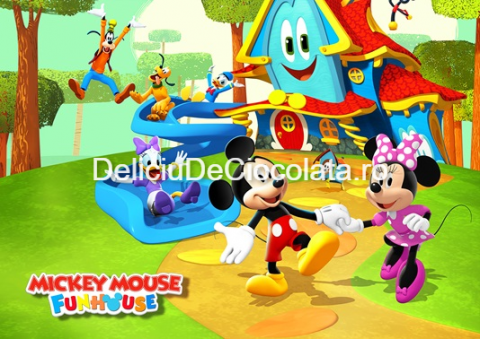 Desene Animate - Pasta Zahar imprimata Clubul lui Mickey Mouse Model 2, A4