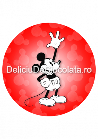 Desene Animate - Pasta Zahar imprimata Mickey Mouse Model 1, Ø 20 cm