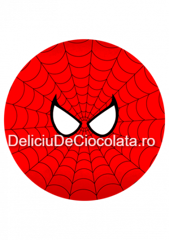 Personaje Celebre si Cinema - Pasta Zahar imprimata SpiderMan Model 4, Ø 20 cm