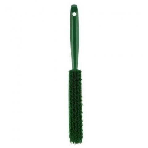 Brutarie, Patiserie - Ustensile - Perie cu Fire Sintetice si Maner culoare Verde, Temp. Max. 100°C, 33 x 3.5 cm