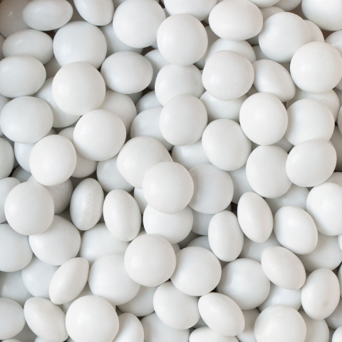 Perle Aplatizate Ciocolata Alba Ø 10 mm, 80 gr [2]