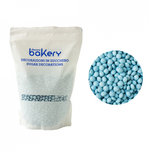 Decoratiuni Comestibile, Decor Tort - Perle Aplatizate Ciocolata Gri Portelan Ø 10 mm, 1 kg