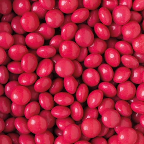 Decoratiuni Comestibile, Decor Tort - Perle Aplatizate Ciocolata Rosu Ø 10 mm, 1 kg