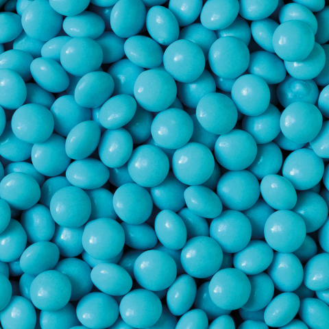 Decoratiuni Comestibile, Decor Tort - Perle Aplatizate Ciocolata Turcoaz Ø 10 mm, 1 kg