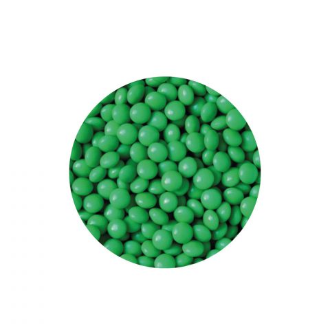 Perle Aplatizate Ciocolata Verde Frunza Ø 10 mm, 1 kg [2]