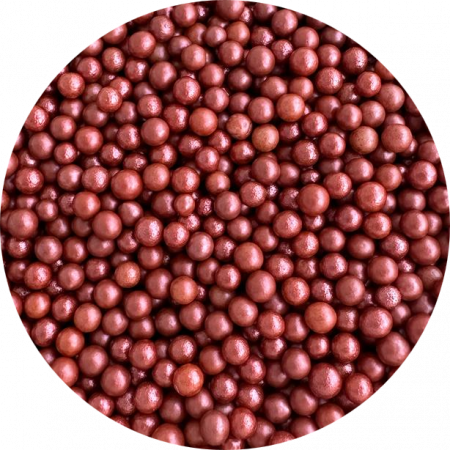 Decoratiuni Comestibile, Decor Tort - Perle de Zahar Ruby Sidefate Ø 4 mm, 1.2 kg