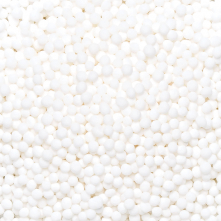 Decoratiuni Comestibile, Decor Tort - Perle Zahar Alb Ø 1.5mm, 100 gr