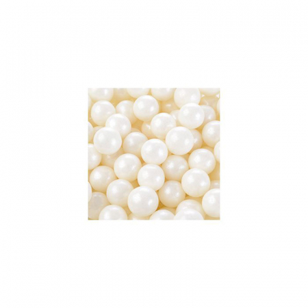 Perle, Crispearls - Perle Zahar Alb Perlat Ø 9 mm, 1 Kg