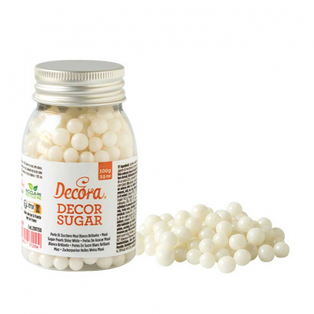 Perle, Crispearls - Perle Zahar Alb Stralucitor Ø 7mm, 100 gr