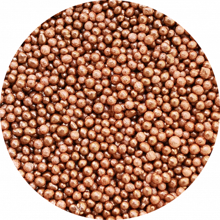 Decoratiuni Comestibile, Decor Tort - Perle Zahar Bronz Sidefate Ø 4 mm, 1,2 Kg