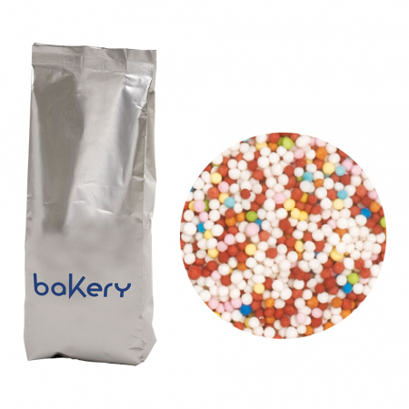 Decoratiuni Comestibile, Decor Tort - Perle Zahar Colormix Ø 1.5mm, 1 Kg