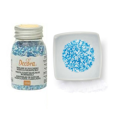 Perle Zahar Colormix Ø 1.5mm - Alb, Bleu si Albastru, 100 gr [3]