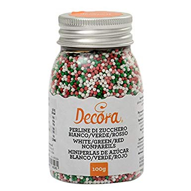 Perle Zahar Colormix Ø 1.5mm - Alb, Verde si Rosu, 100 gr [2]