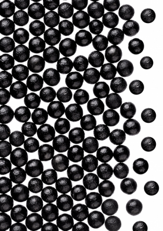 Decoratiuni Comestibile, Decor Tort - Perle Zahar Negru Grafiti Ø 4 mm, 1,2 Kg