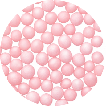 Decoratiuni Comestibile, Decor Tort - Perle Zahar Roz Mate Ø 4 mm, 1.2 Kg