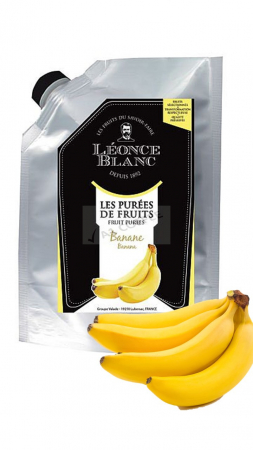 Piure Fructe, Siropuri - Piure Pasteurizat de Banane 1 kg Leonce Blanc